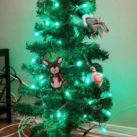 Christmas Tree Connected to CheerLights with the Adafruit HUZZAH ESP8266
