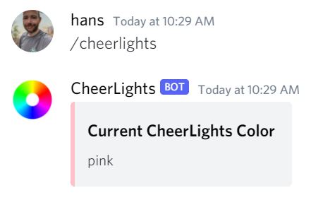 Growing the Community: New CheerLights Discord Bot