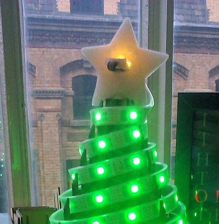 Cheertree, a Twitter Controlled LED Christmas Tree for #CheerLights #iot